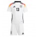 Camiseta Alemania Thomas Muller #13 Primera Equipación Replica Eurocopa 2024 para niños mangas cortas (+ Pantalones cortos)